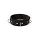 Нашийник з повідцем Liebe Seele Boudoir Amor Collar with Leash Black, три кільця SX1668,3 - інтернет-магазин інтимних товарів Squitter