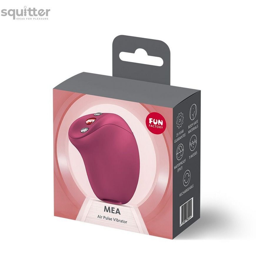Вакуумний стимулятор Fun Factory MEA Wine Red, унікальні режими, функція посторгазм SX4236 - онлайн-сексшоп Сквітер
