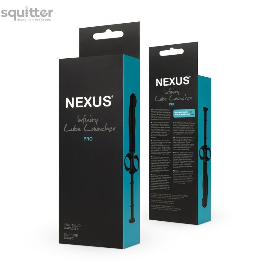 Шприц для введення змазки Nexus Infinity Lube launcher Pro, вигнутий кінчик SX2418 - онлайн-сексшоп Сквітер