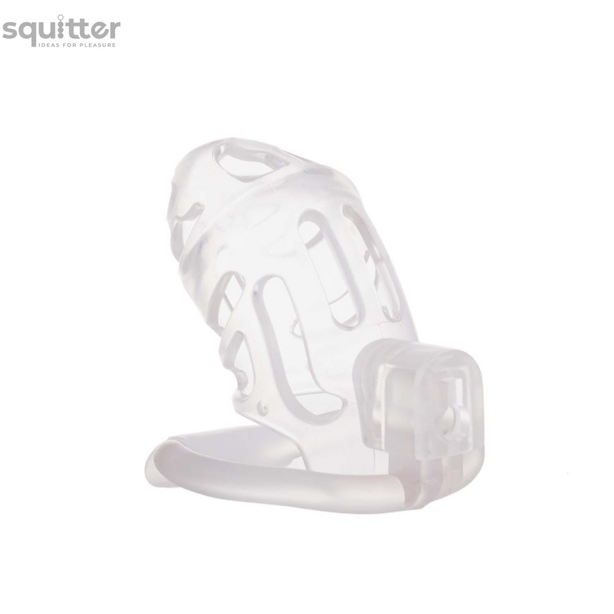 Клітка для пеніса LOCKINK SEVANDA Plastic Penis Chastity Cage - Transparent SX0871 фото