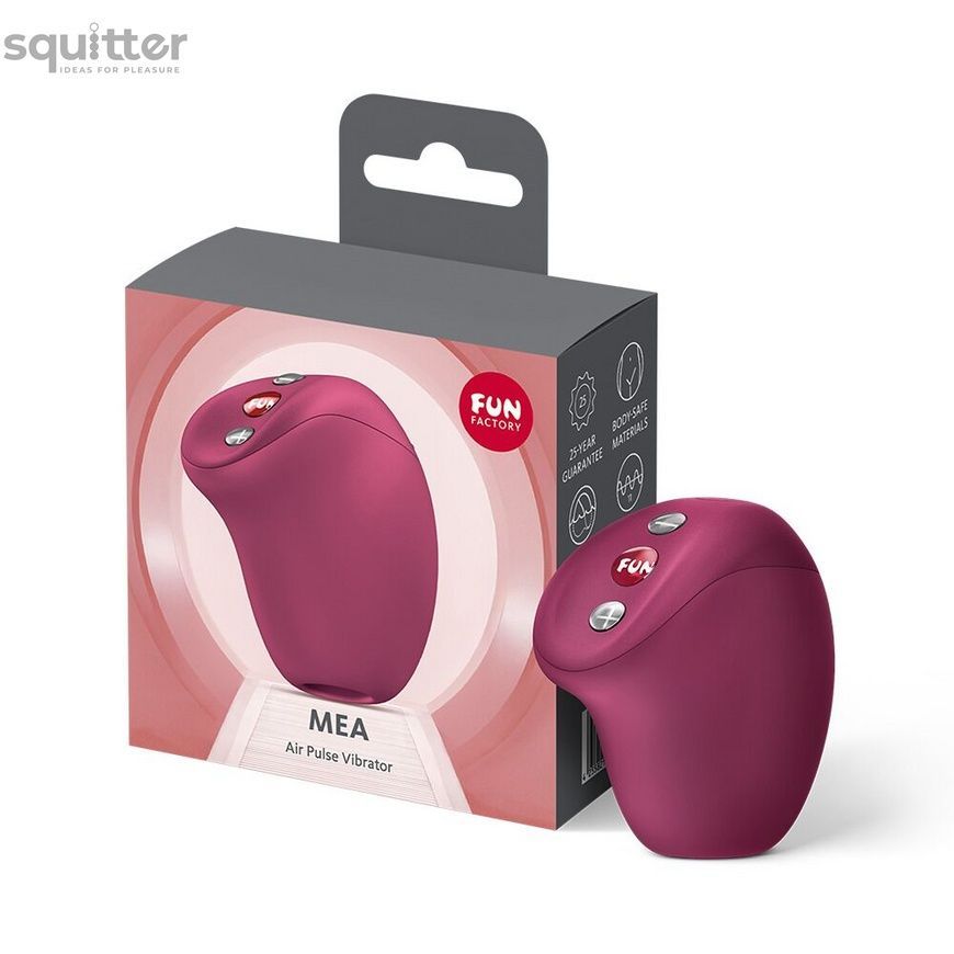Вакуумний стимулятор Fun Factory MEA Wine Red, унікальні режими, функція посторгазм SX4236 - онлайн-сексшоп Сквітер