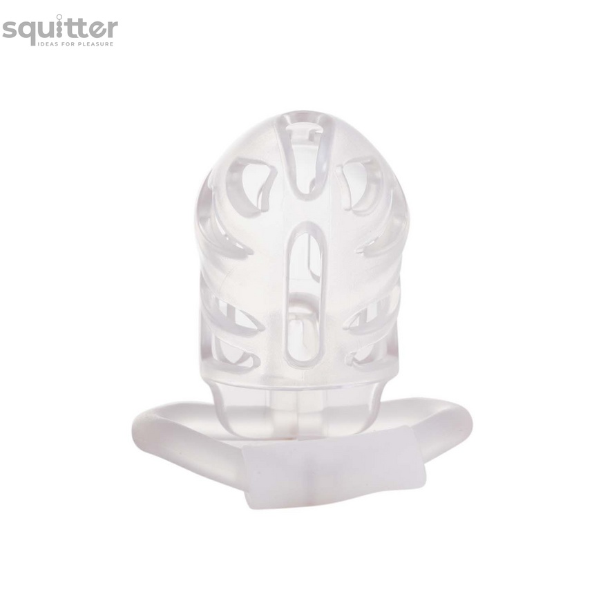 Клітка для пеніса LOCKINK SEVANDA Plastic Penis Chastity Cage - Transparent SX0871 фото