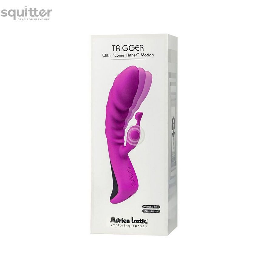 Вибратор Adrien Lastic Trigger с массирующими движениями ствола AD11031 - онлайн-сексшоп Сквитер