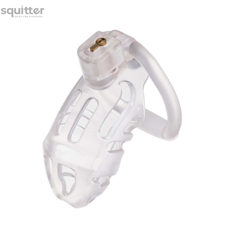 Клітка для пеніса LOCKINK SEVANDA Plastic Penis Chastity Cage - Transparent SX0871 фото