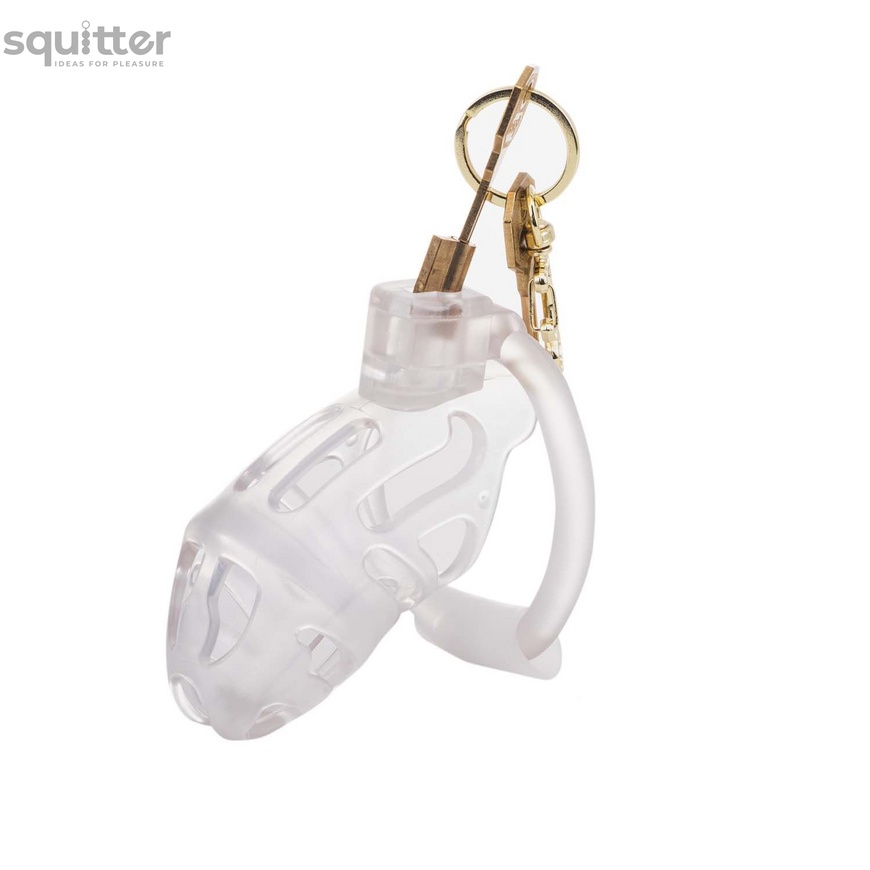 Клітка для пеніса LOCKINK SEVANDA Plastic Penis Chastity Cage - Transparent SX0871 фото