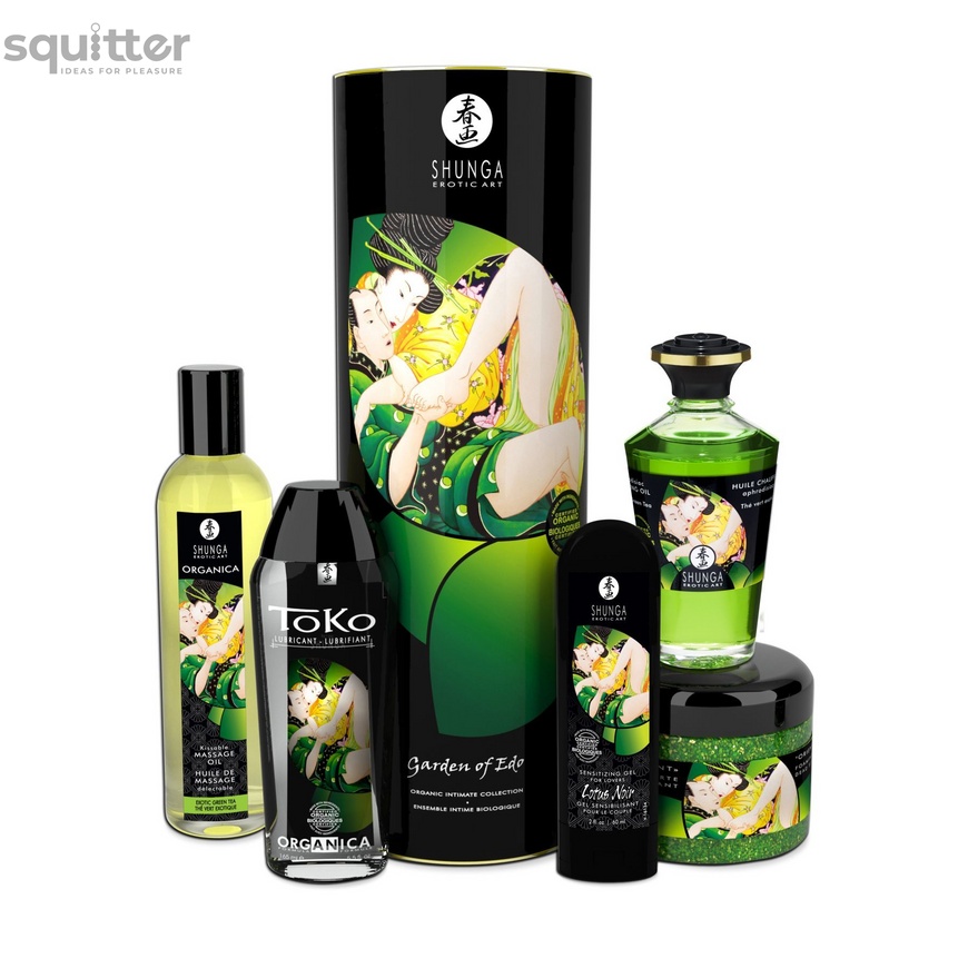 Подарочный набор Shunga GARDEN OF EDO Organic: расслабляющий аромат зеленого чая SO2560 фото