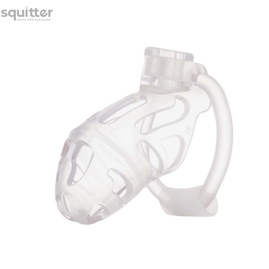 Клітка для пеніса LOCKINK SEVANDA Plastic Penis Chastity Cage - Transparent SX0871 фото