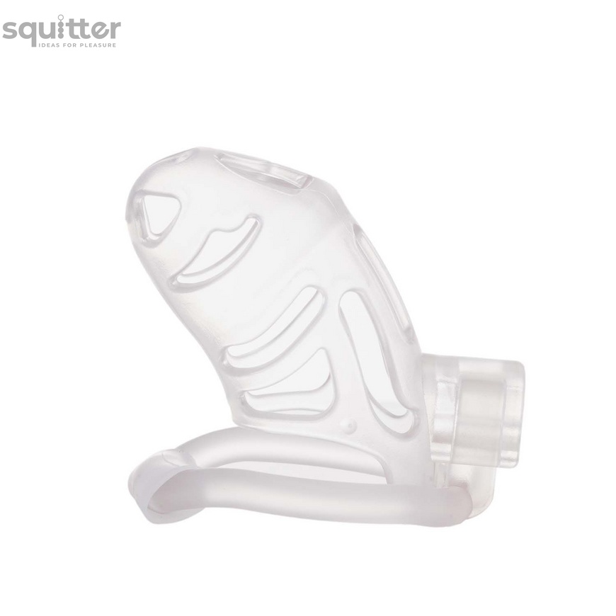 Клітка для пеніса LOCKINK SEVANDA Plastic Penis Chastity Cage - Transparent SX0871 фото