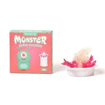 Насадка на член Recare Turquoise Monster Spike Condom (презерватив з вусиками) SX3355 - онлайн-сексшоп Сквітер