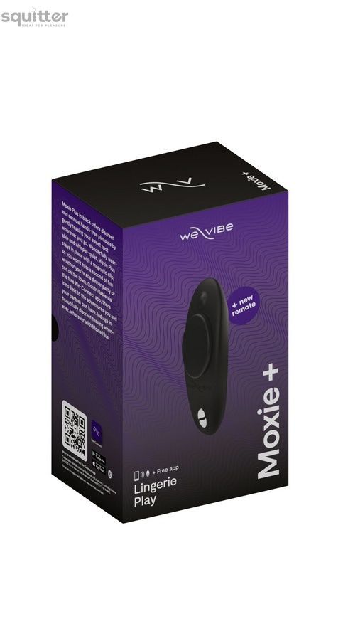 Смарт-вибратор в трусики We-Vibe Moxie+ Satin Black, обновленный пульт ДУ SO6973 - онлайн-сексшоп Сквитер