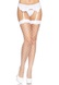 Панчохи у велику сітку Leg Avenue Fence Net Thigh Highs White, one size SO7988 фото 2