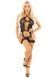 Комплект Leg Avenue Heart Net Cami Garter and String One Size, Black SX1743,5 - інтернет-магазин інтимних товарів Squitter
