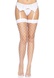 Панчохи у велику сітку Leg Avenue Fence Net Thigh Highs White, one size SO7988 фото 5