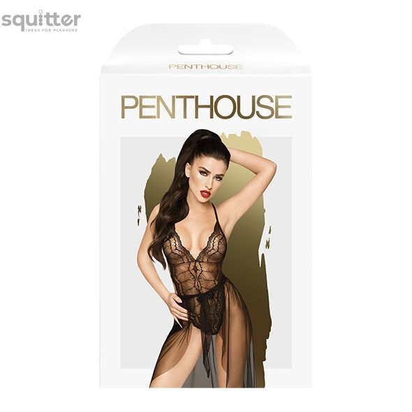 Комплект боди и юбка Penthouse - Best Foreplay Black M/L SO4375 фото