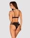 Эротический комплект под латекс со стрепами Obsessive Bagirela 2-pcs set S/M, черный, под леопард, бSO7219,2 - интернет-магазин интимных товаров Squitter