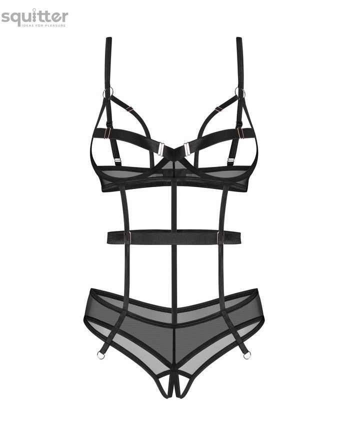 Боді Obsessive Euridia crotchless teddy M/L SX3575 - онлайн-сексшоп Сквітер