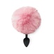 Силиконовая анальная пробка М Art of Sex - Silicone Bunny Tails Butt plug Pink, диаметр 3,5 см SO6693 фото 2