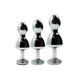Металлическая анальна пробка Wooomy Lollypop Double Ball Metal Plug Blue L диаметр 3,5, длина 10,5смSO7419,4 - интернет-магазин интимных товаров Squitter