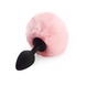 Силиконовая анальная пробка М Art of Sex - Silicone Bunny Tails Butt plug Pink, диаметр 3,5 см SO6693 фото 1