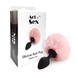 Силиконовая анальная пробка М Art of Sex - Silicone Bunny Tails Butt plug Pink, диаметр 3,5 см SO6693 фото 3