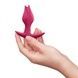 Анальна пробка Fun Factory BOOTIE FEM Raspberry, у вигляді бутона, діаметр 2,9 см, тонкий обмежувач SX3694,5 - інтернет-магазин інтимних товарів Squitter