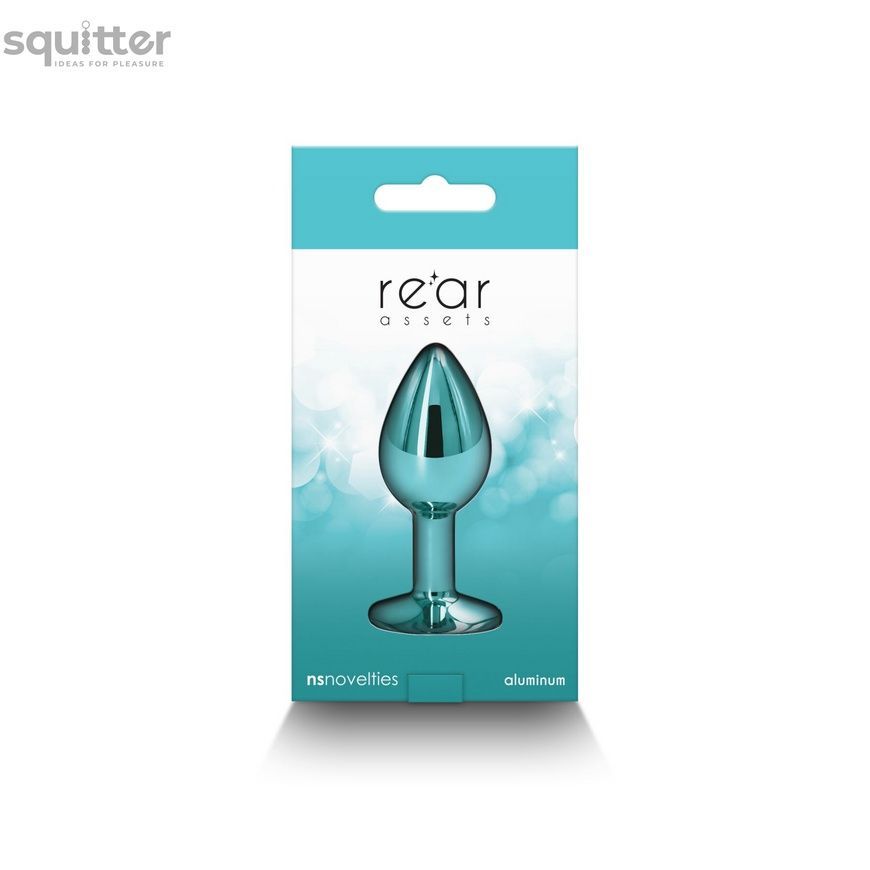 Анальна пробка NS Novelties Rear Assets - Small - Teal SX4373 - онлайн-сексшоп Сквітер