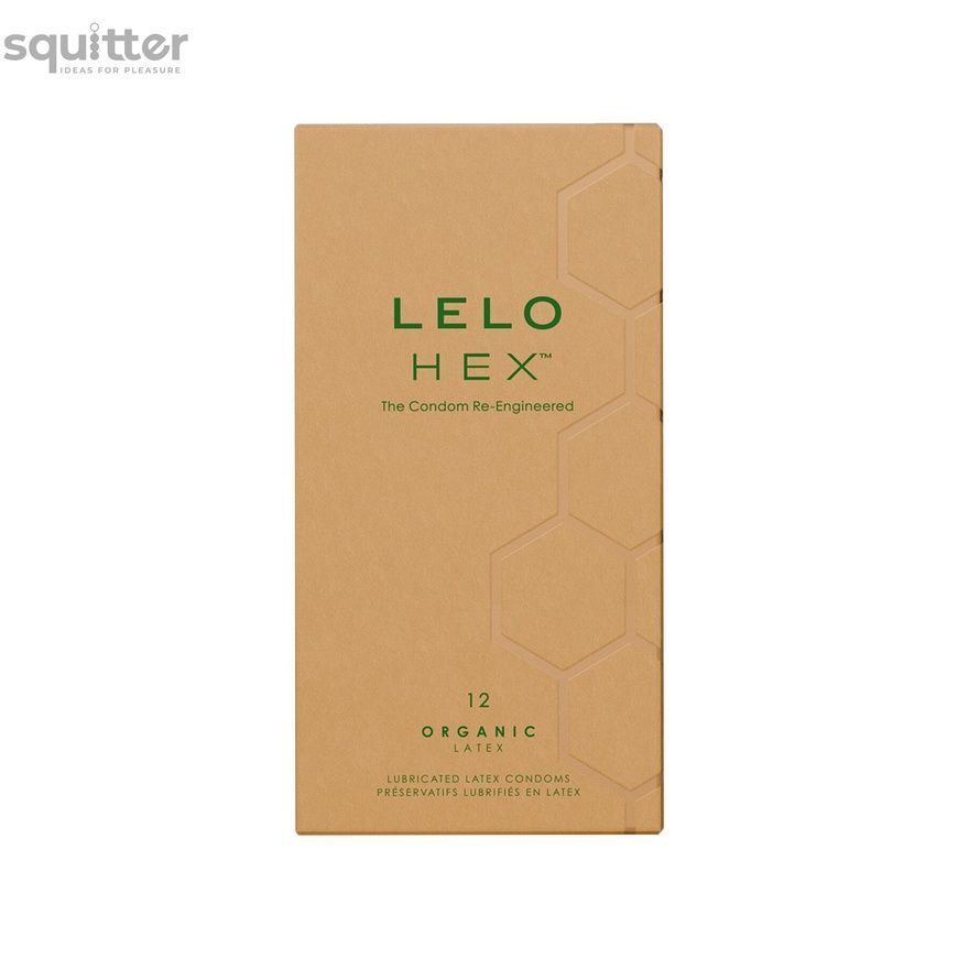 Презервативи LELO HEX Condoms Organic 12 Pack, тонкі та суперміцні SX3043 - онлайн-сексшоп Сквітер