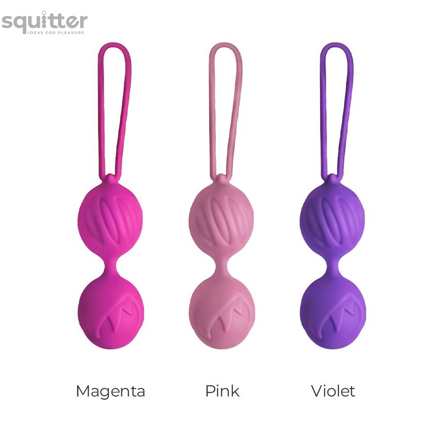 Вагінальні кульки Adrien Lastic Geisha Lastic Balls BIG Violet (L), діаметр 4 см, вага 90 гр AD40293 фото