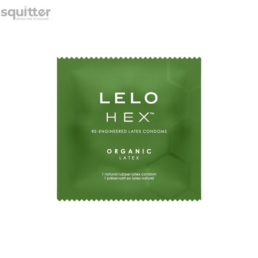 Презервативи LELO HEX Condoms Organic 12 Pack, тонкі та суперміцні SX3043 - онлайн-сексшоп Сквітер