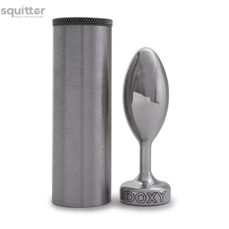Металлическая анальная пробка DOXY Butt Plug SMOOTH, гладкая, диаметр 3,3 см SO8030 - онлайн-сексшоп Сквитер