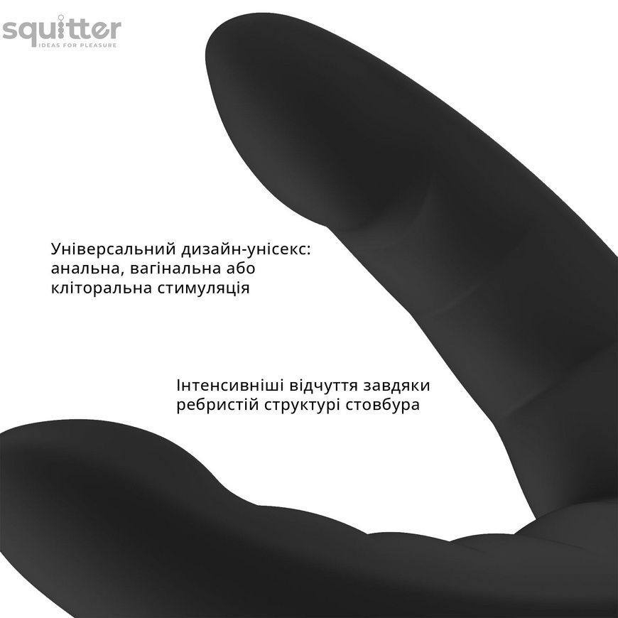 Подвійний фалоімітатор Fun Factory RYDE black, гнучкі стовбури, присоска SX0976 - онлайн-сексшоп Сквітер
