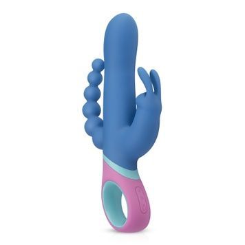 Вібратор-кролик з ротацією и анальним стимулятором PMV20 Vice - Double Vibrator SO4430 - онлайн-сексшоп Сквітер