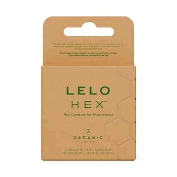 Презервативи LELO HEX Condoms Organic 3 Pack, тонкі та суперміцні SX3044 - онлайн-сексшоп Сквітер