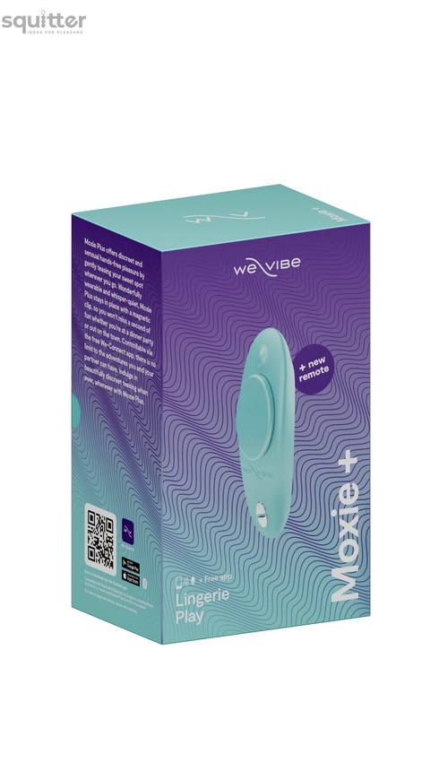 Смарт-вибратор в трусики We-Vibe Moxie+ Aqua, обновленный пульт ДУ SO7145 фото