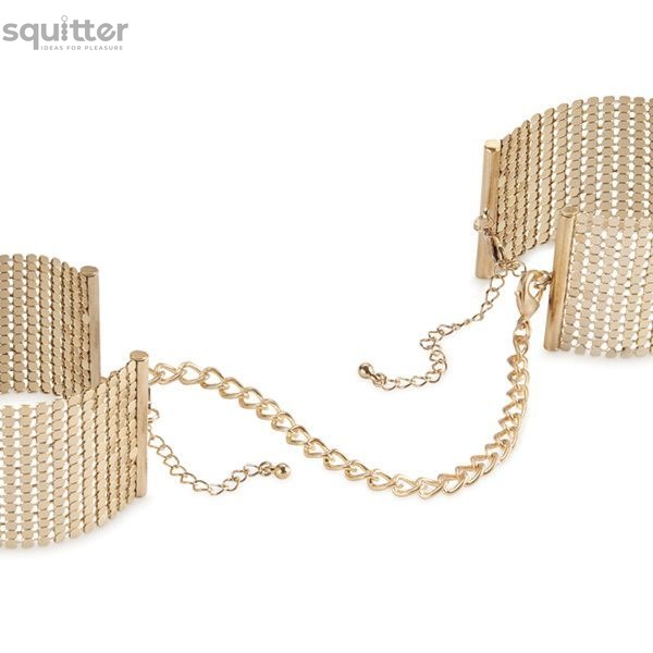 Наручники Bijoux Indiscrets Desir Metallique Handcuffs - Gold, металлические, стильные браслеты SO2664 фото