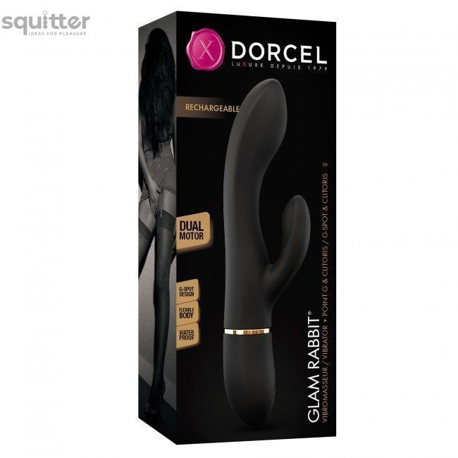 Вібратор-кролик Dorcel GLAM RABBIT, гнучкий стовбур, стимуляція точки G, 2 мотори SO3350 - онлайн-сексшоп Сквітер