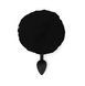 Силіконова анальна пробка М Art of Sex - Silicone Butt plug Rabbit Tail Black, діаметр 3,5 см SO6694,2 - інтернет-магазин інтимних товарів Squitter