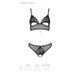 Комплект: браллет с ажурным лифом и открытыми трусиками Christa Set with Open Bra black XXL/XXXL &mdash; PSO5761,5 - интернет-магазин интимных товаров Squitter
