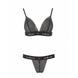 Комплект белья GLAMISS SET black L/XL - Passion ExclusivePS27101,3 - интернет-магазин интимных товаров Squitter