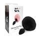 Силіконова анальна пробка М Art of Sex - Silicone Butt plug Rabbit Tail Black, діаметр 3,5 см SO6694,3 - інтернет-магазин інтимних товарів Squitter