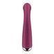 Вібратор з ротацією Satisfyer Spinning G-Spot 1 Red, плоский майданчик для стимуляції точки G SX0555,4 - інтернет-магазин інтимних товарів Squitter