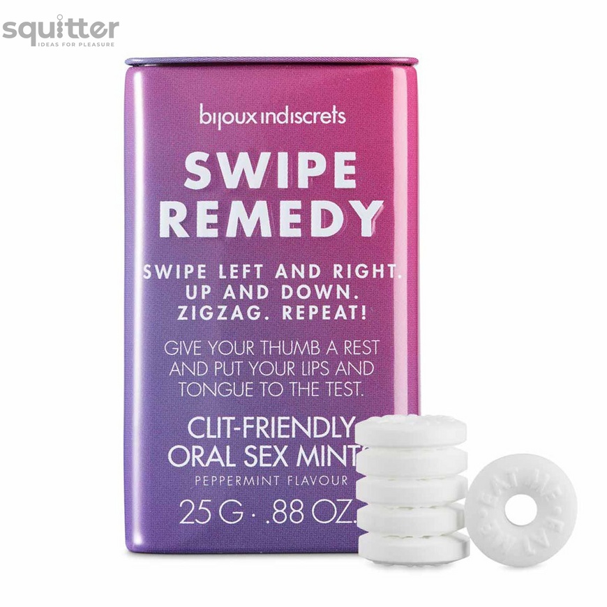 М'ятні цукерки Bijoux Indiscrets Swipe Remedy – clitherapy oral sex mints SO5911 фото