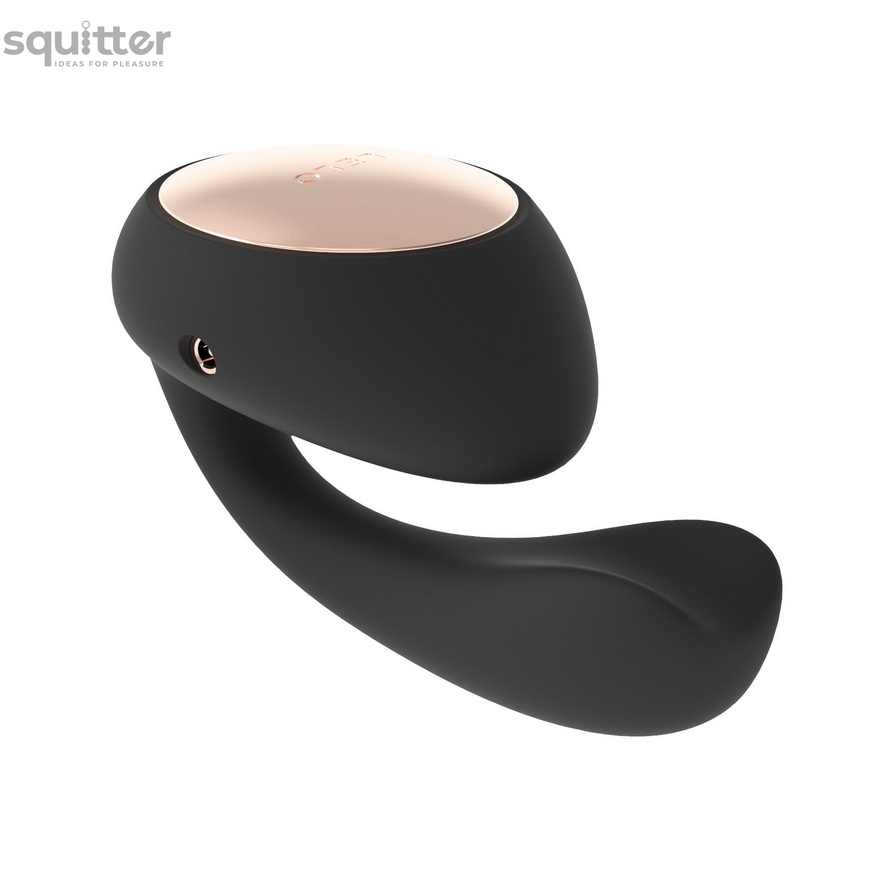 Смарт-вибратор LELO Ida Wave Black, вагинально-клиторальный, технология WaveMotion, 2 мотора SO8076 фото