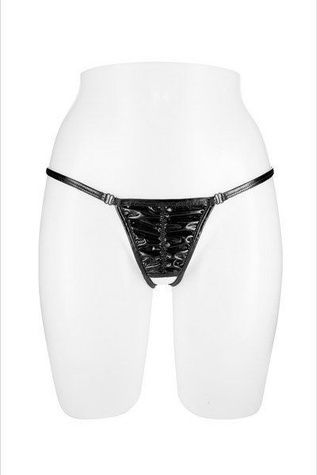 Трусики-стрінги з доступом Fashion Secret ANGELA Black SO2243 - онлайн-сексшоп Сквітер