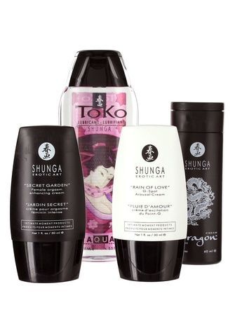 Подарочный набор Shunga NAUGHTY Cosmetic Kit: смазка и стимулирующие средства для него и для нее SO6896 - онлайн-сексшоп Сквитер