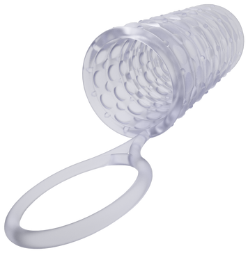 Насадка на член Dorcel Mr Reverse XL с кольцом для мошонки, стимулирующий рельеф MD0840 - онлайн-сексшоп Сквитер