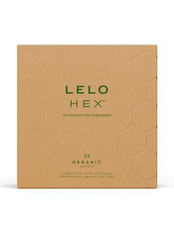Презервативи LELO HEX Condoms Organic 36 Pack, тонкі та суперміцні SX3045 - онлайн-сексшоп Сквітер