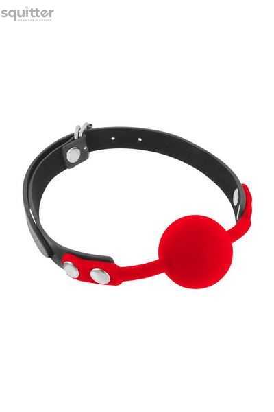 Классический кляп с силиконовым шариком Fetish Tentation Silicone Gag Ball Red SO3734 фото