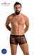 Чоловічі прозорі боксери Passion 032 Short James S/M Black, сітка SO7568 фото 5