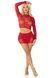 Комплект Leg Avenue Rhinestone Crop Top and Mini Skirt One Size, Red SX1745,4 - інтернет-магазин інтимних товарів Squitter